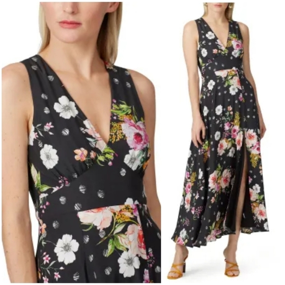 Yumi Kim Dresses & Skirts - Yumi Kim Black Floral Sasha Dress